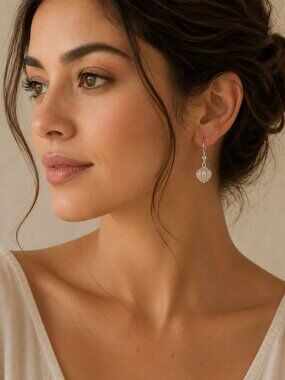 Mexican Sterling Silver .925 Flower Bud Drop Earrings | Made in Mexico